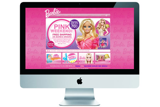 Mattel: Barbie Landing Page <br />
            www.lindsaywebb.com/ucla_webdesign_2/project_1